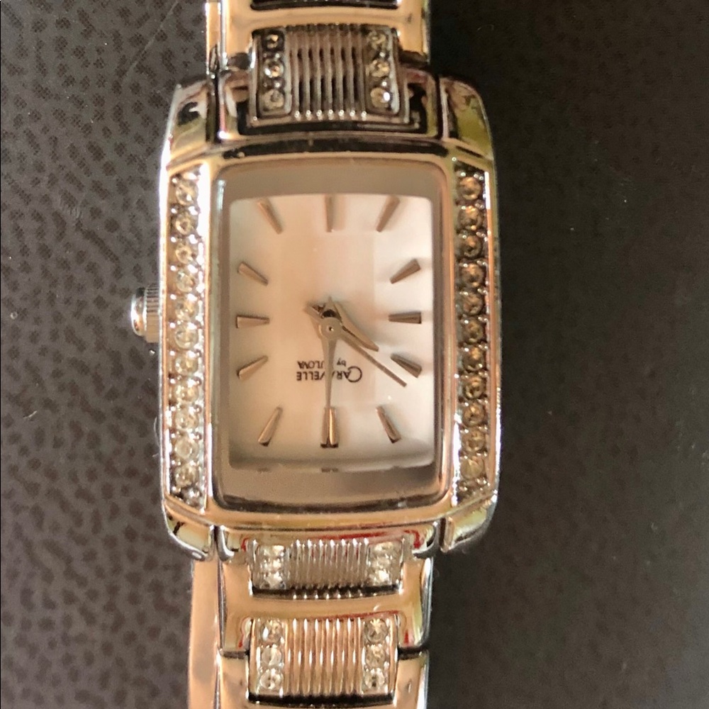 Womans bulova crystal watch
